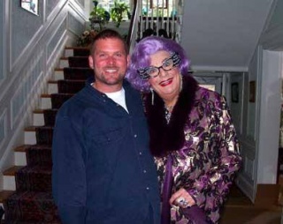 Matt Burton With Dame Edna